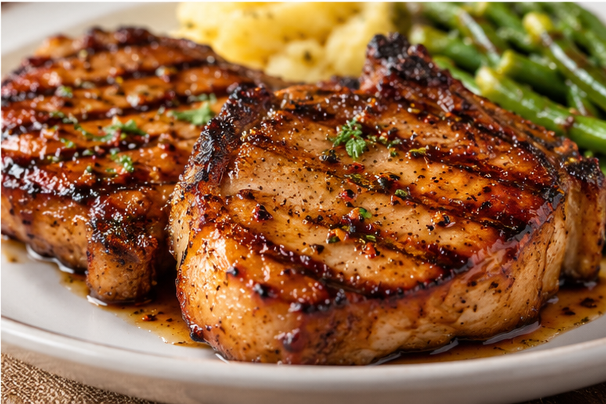 Grilled Honey Pork Chops