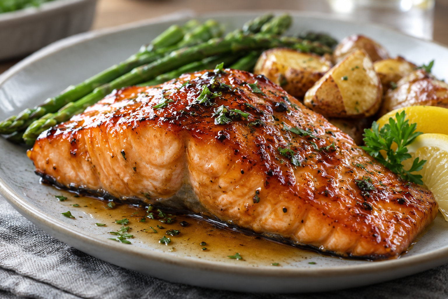 Honey Glazed Salmon