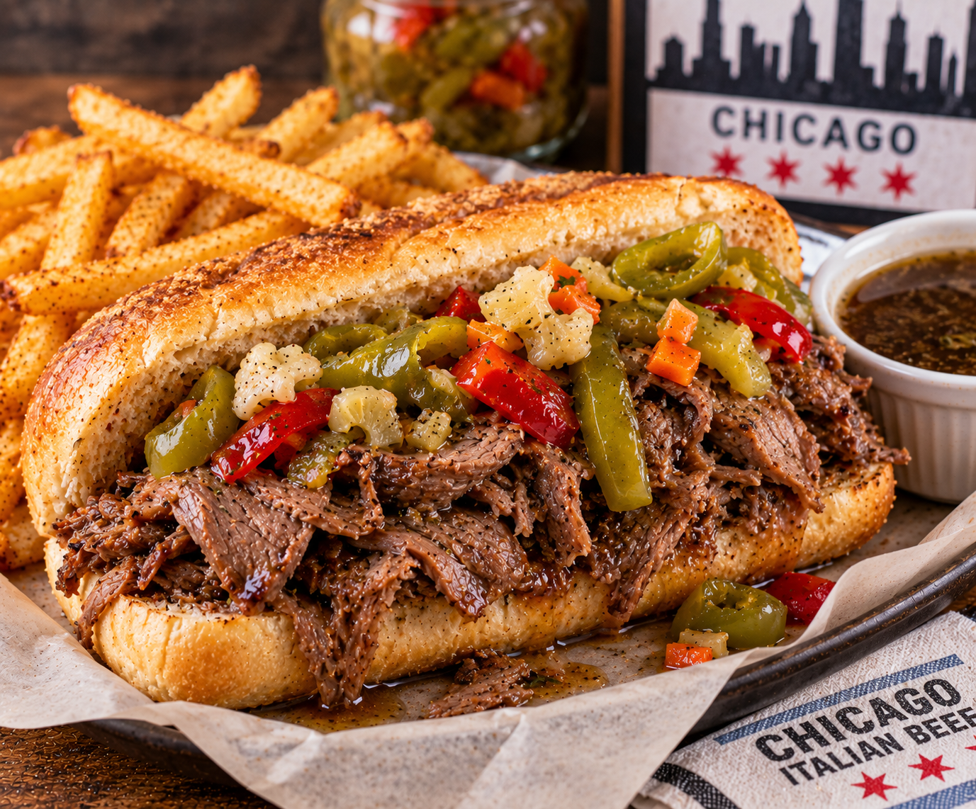 Chicago Italian Beef Sandwich
